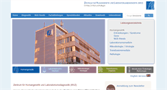 Desktop Screenshot of medizinische-genetik.de